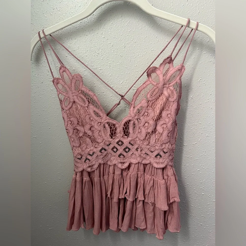 Free People Adella Cami In Mauve Size XS New